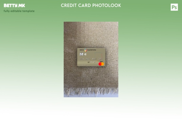Модерен стил Молдавија Banca Transilvania мастер карта photolook предниот шаблон
